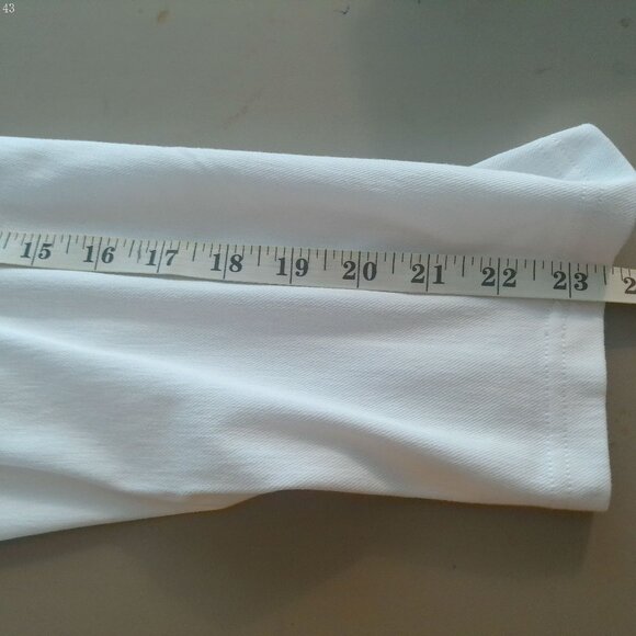 NO NONSENCE Cropped White Legging XL - Picture 4 of 4